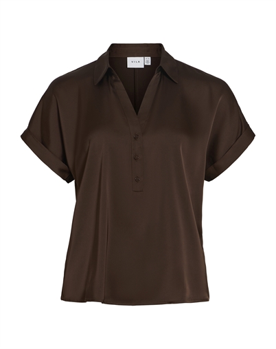 Vila - VIEnna Ravenna Bluse - Coffee Bean